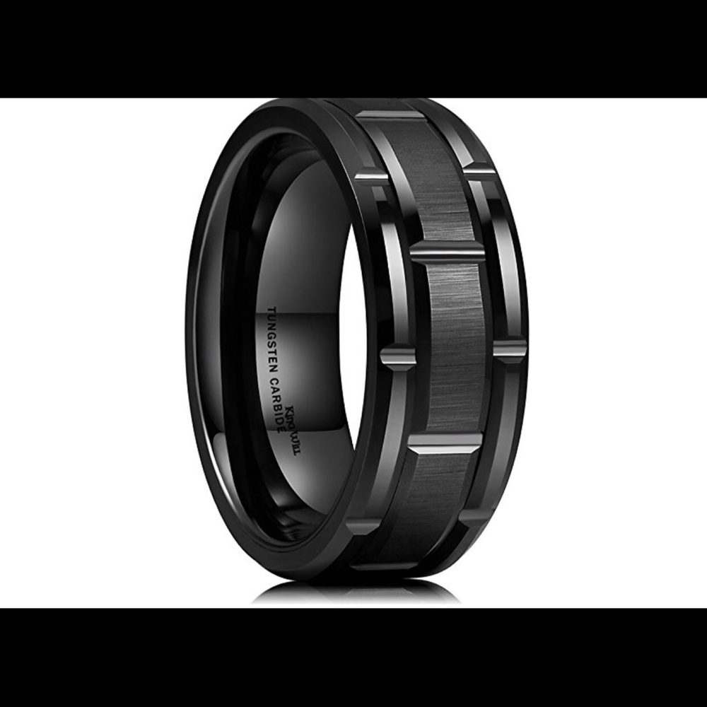 Size 9 tungsten carbide men’s ring